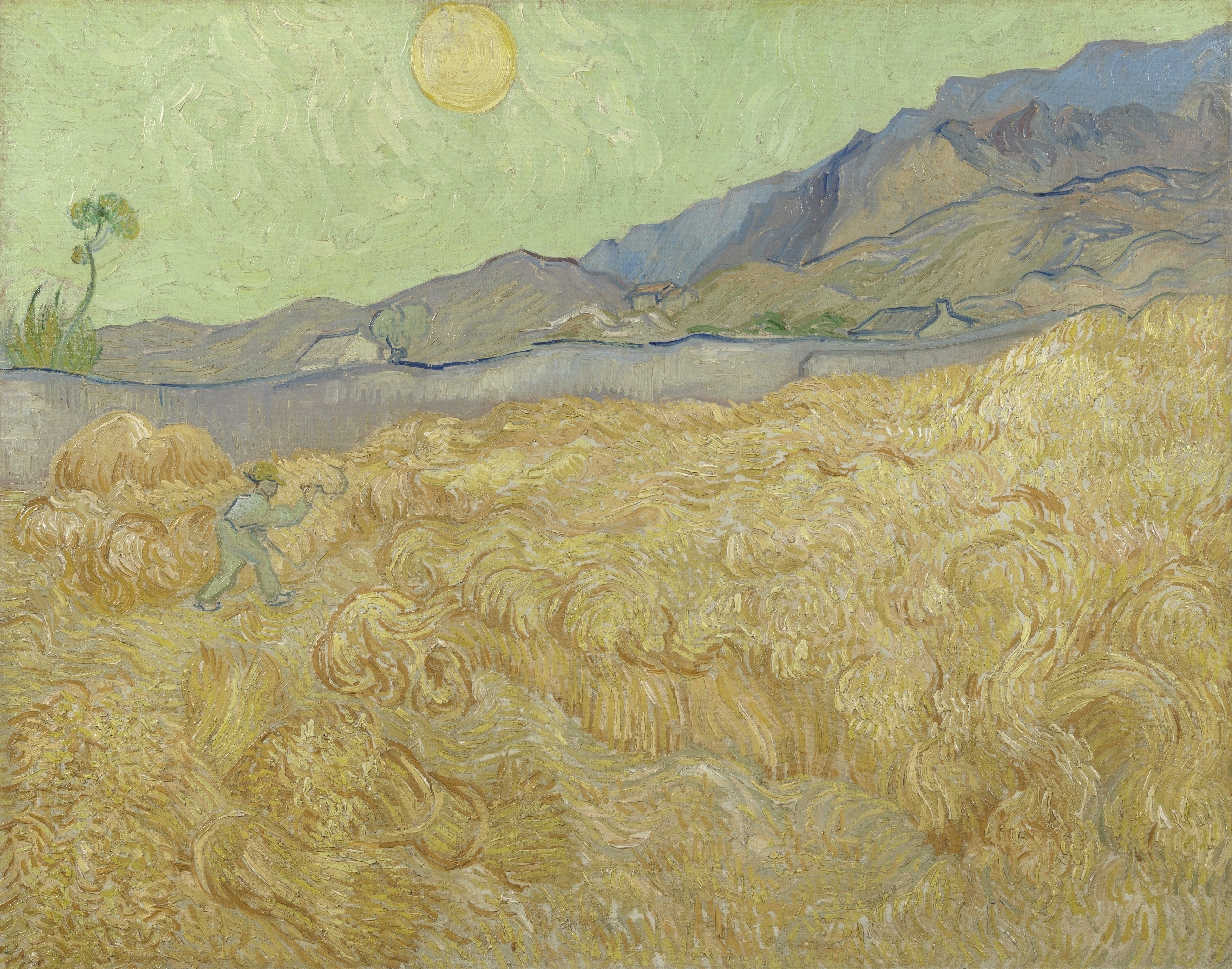 Korenveld met maaier - Vincent van Gogh